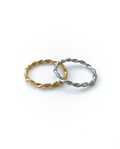 Leaf twist thin ring